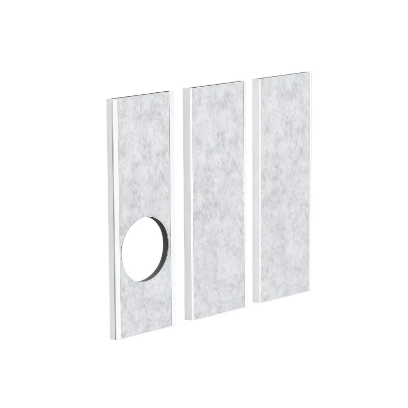 G8TC Weatherproof Plastic Window Vents Set Thermal Insulated Vents Cover for Portable Air Conditioners Easy Installation