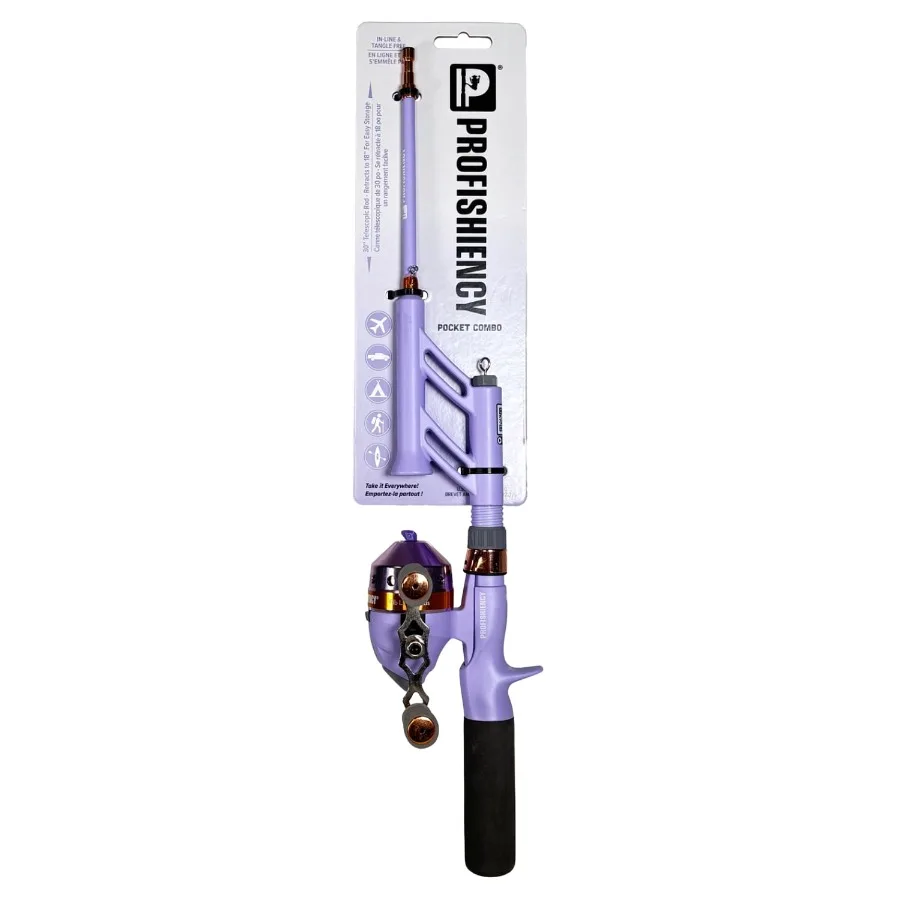 

Удочка и катушка для спиннинговой ловли 34 Lavender Micro Fiberglass Spincast