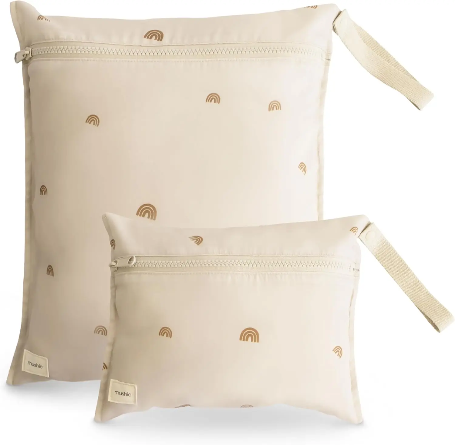 

Reusable Wet Bags for Baby Travel, Large & Small Set with Zipper, Machine Washable