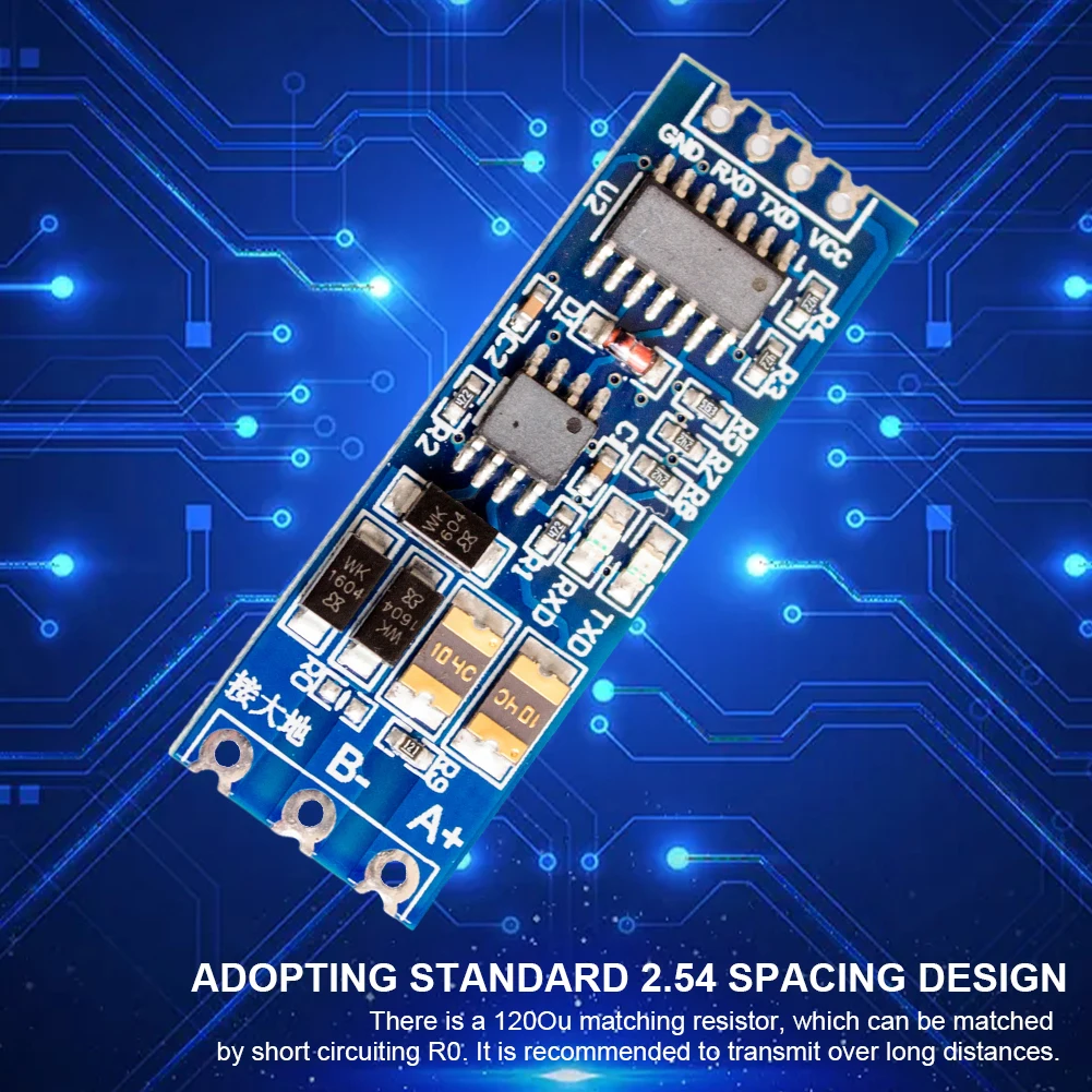 Modulo da TTL a RS485 con robusta resistenza alle interferenze per una affidabilità conversione di livello UART seriale e supporto multi-dispositivo