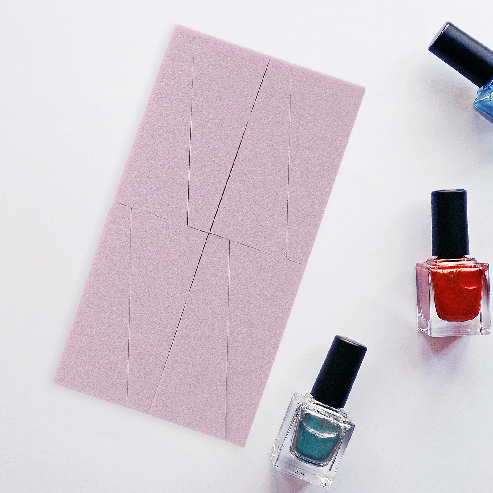 

24pcs Gradient Sponge Skin-Friendly Soft Wedge For Diy Nail Art Manicure Supplies Decorative Applicator Nail