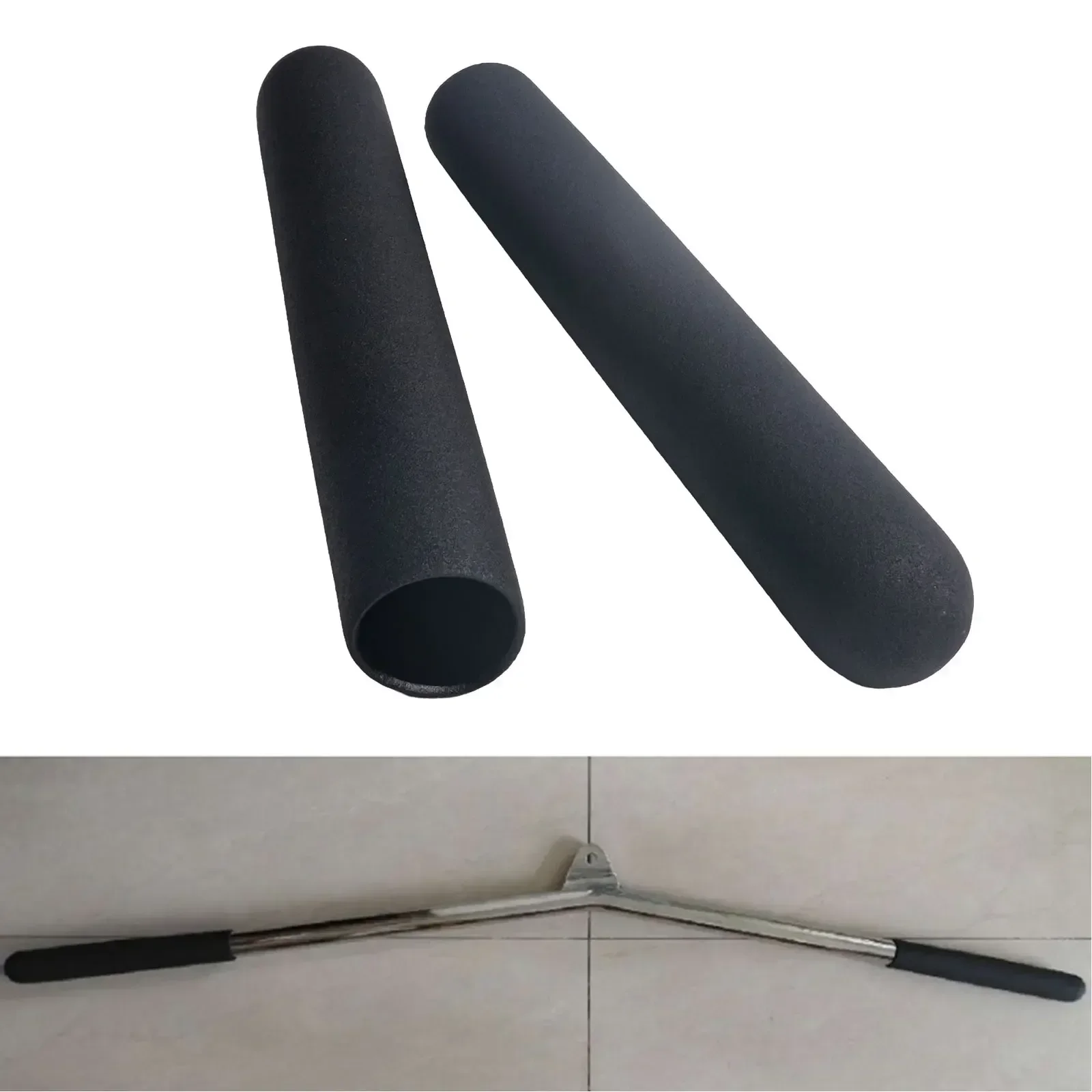 2Pcs Fitness Equipment Handlebar Grips Handle Grip Cover Gym Handle Cover Gloves With Plastic Dip Handles For Fitness Equipment