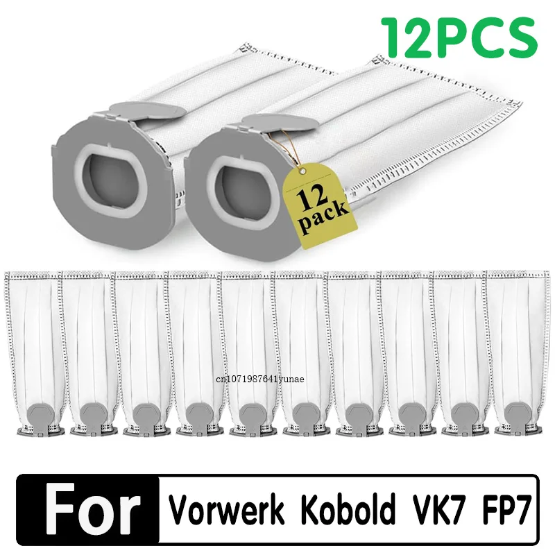 أكياس المكنسة الكهربائية لـ Vorwerk Kobold VK7 FP7 مجموعة أكياس المكنسة الكهربائية للمكنسة الكهربائية Kobold vk7