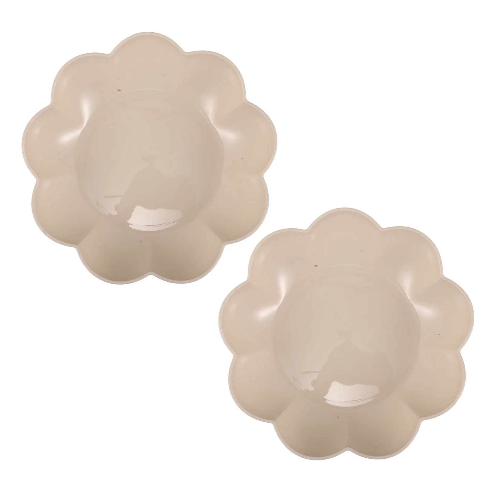 

2Pcs Round Serving Platter Festive Candy Fruit Plate Set Home Party Decor Appetizers Salads Safe Material Stylish Choice