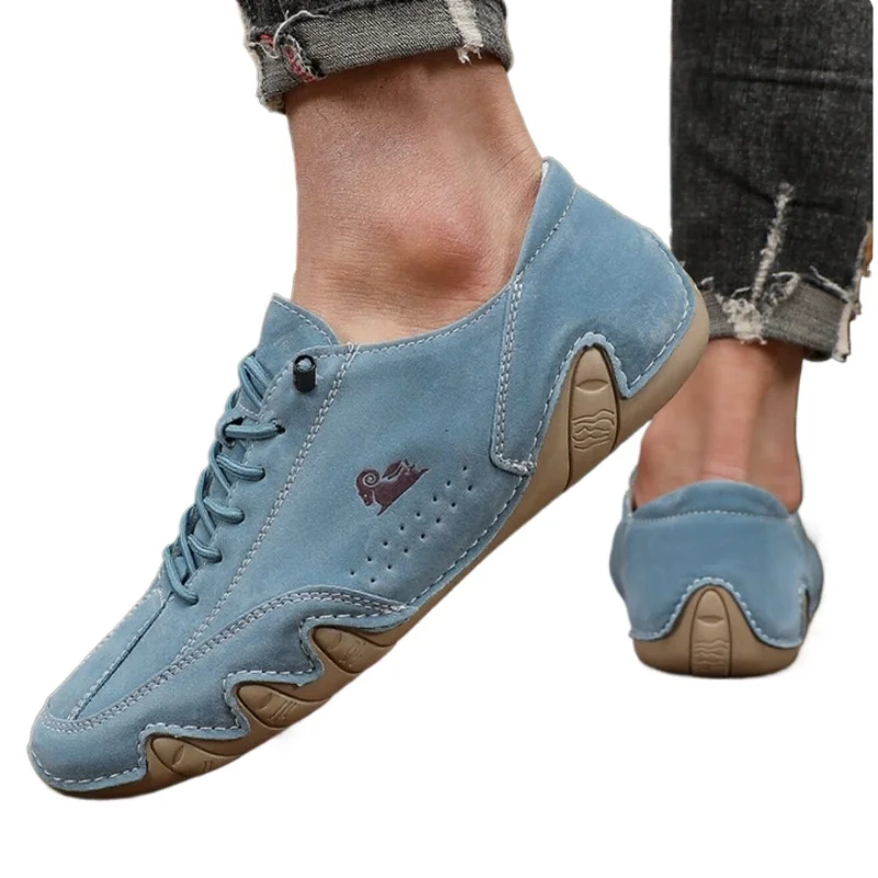 

Ankle Boots for Men Fashionable Stitching Lightweight Comfortable Casual Walking Shoes Breathable Tennis Outdoor Driving Shoes