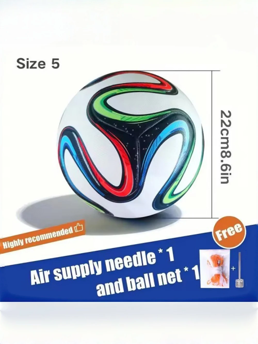 Pro Match Soccer Ball, Size 5 product image