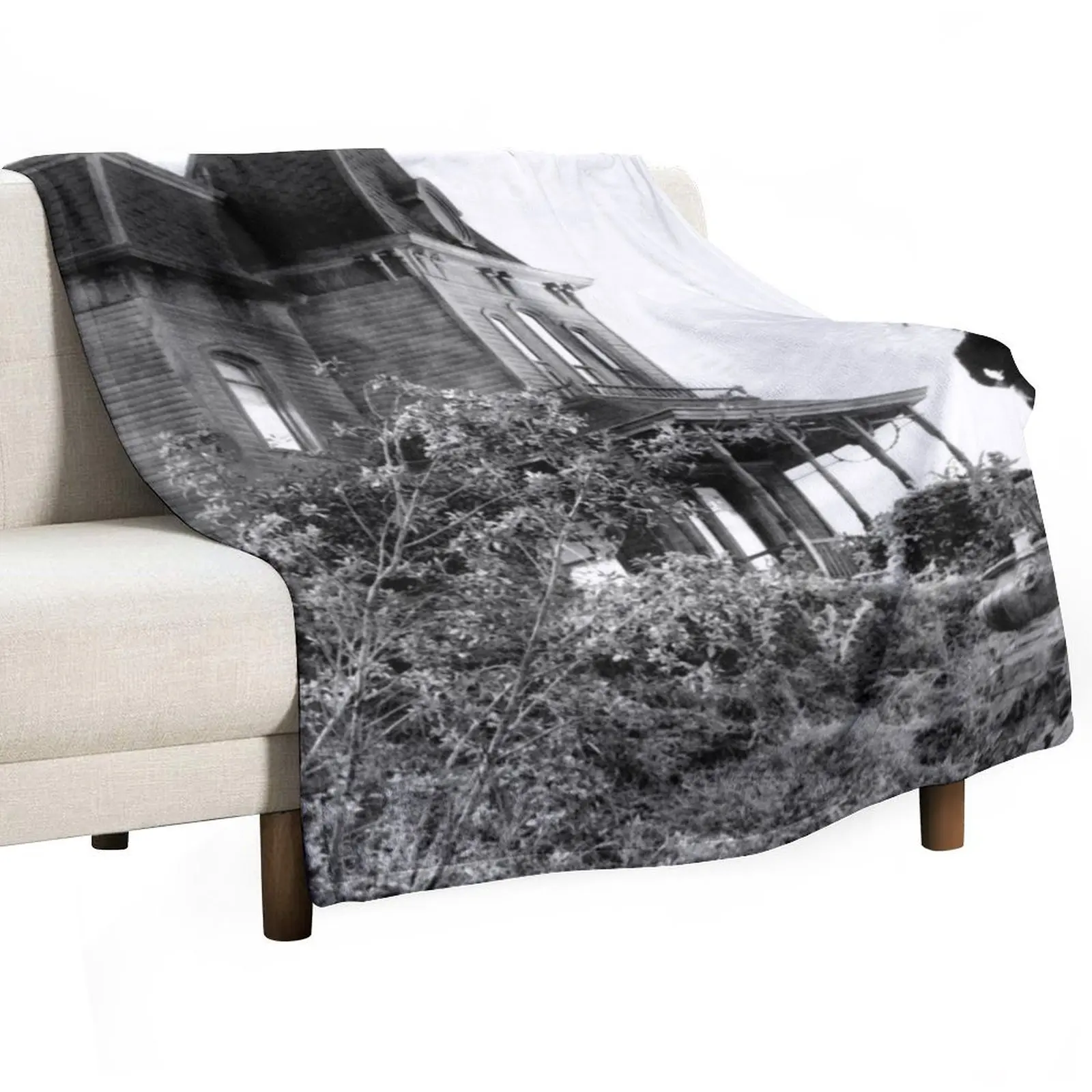 

Psycho House Norman Bates Throw Blanket Soft Plush Plaid Sofa Throw Giant Sofa Luxury Designer Blankets