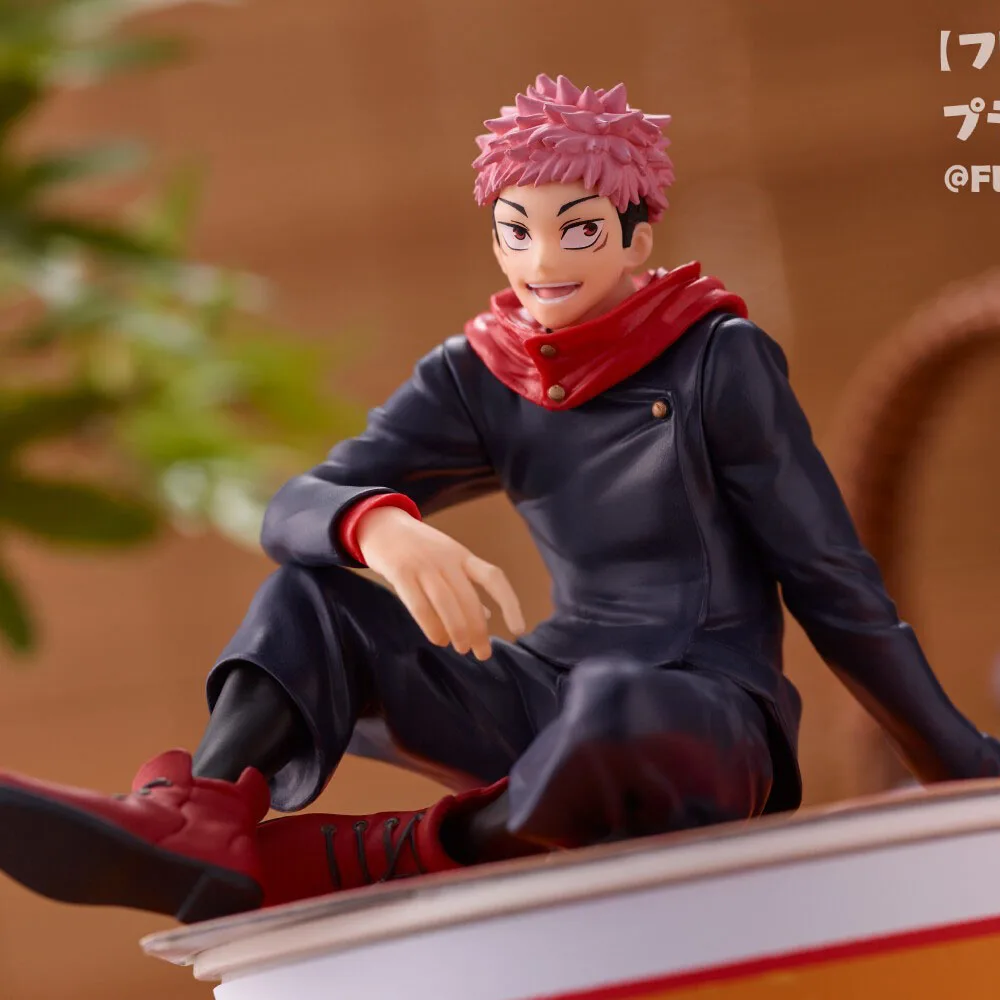 8CM Anime Jujutsu Kaisen Figurka Itadori Yuji Gojo Satoru Seated Noodle Stopper Model PVC Kolekcjonerska statuetka Pvc Lalka Zabawki Prezent