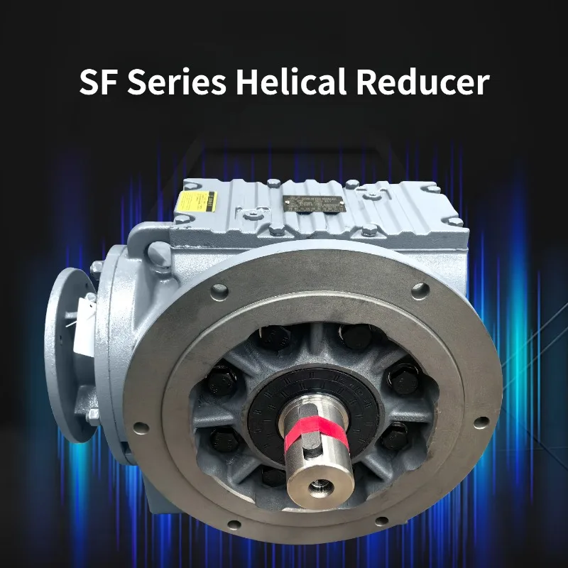 SF Series Hardened Helical Gear Reducer High Torque Low Noise Heavy Duty Stable Industrial Motor Gearbox Replacement Spare Parts