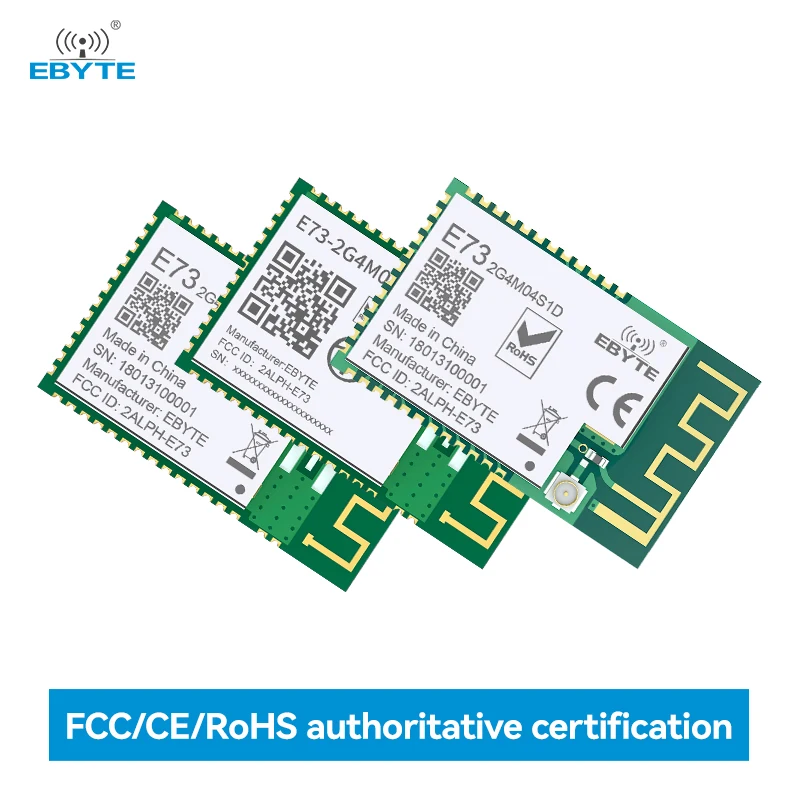 Bluetooth Wireless Module EBYTE E73-2G4M04S1A/B/D Series Micro-size Long Range Low Power Consumption With Dual Antenna PCB