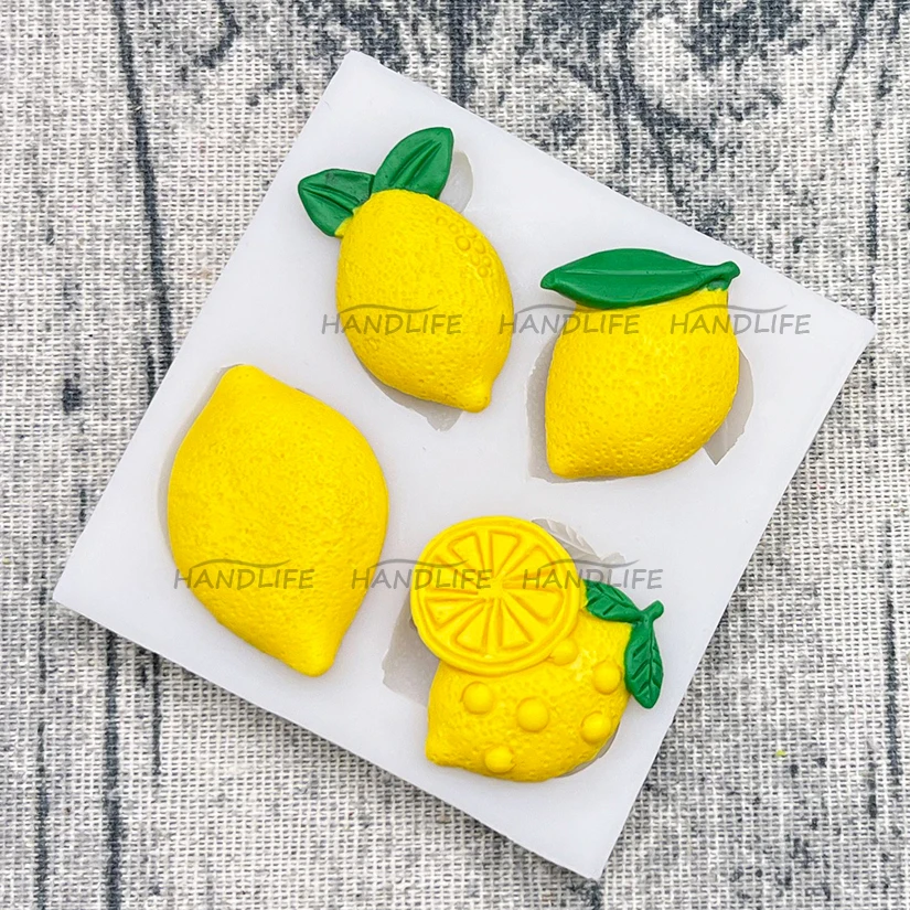 Lemon Orange Silicone Sugarcraft Mold Resin Tools Chocolate Cupcake Baking Fondant Cake Decorating Tools