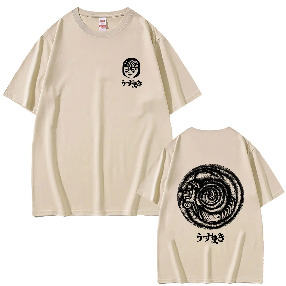 Anime Junji Ito Spirale Uzumaki Kirie Goshima T-shirt Men Women Horror Manga Oversized Crewneck T Shirts Unisex Y2k Streetwear