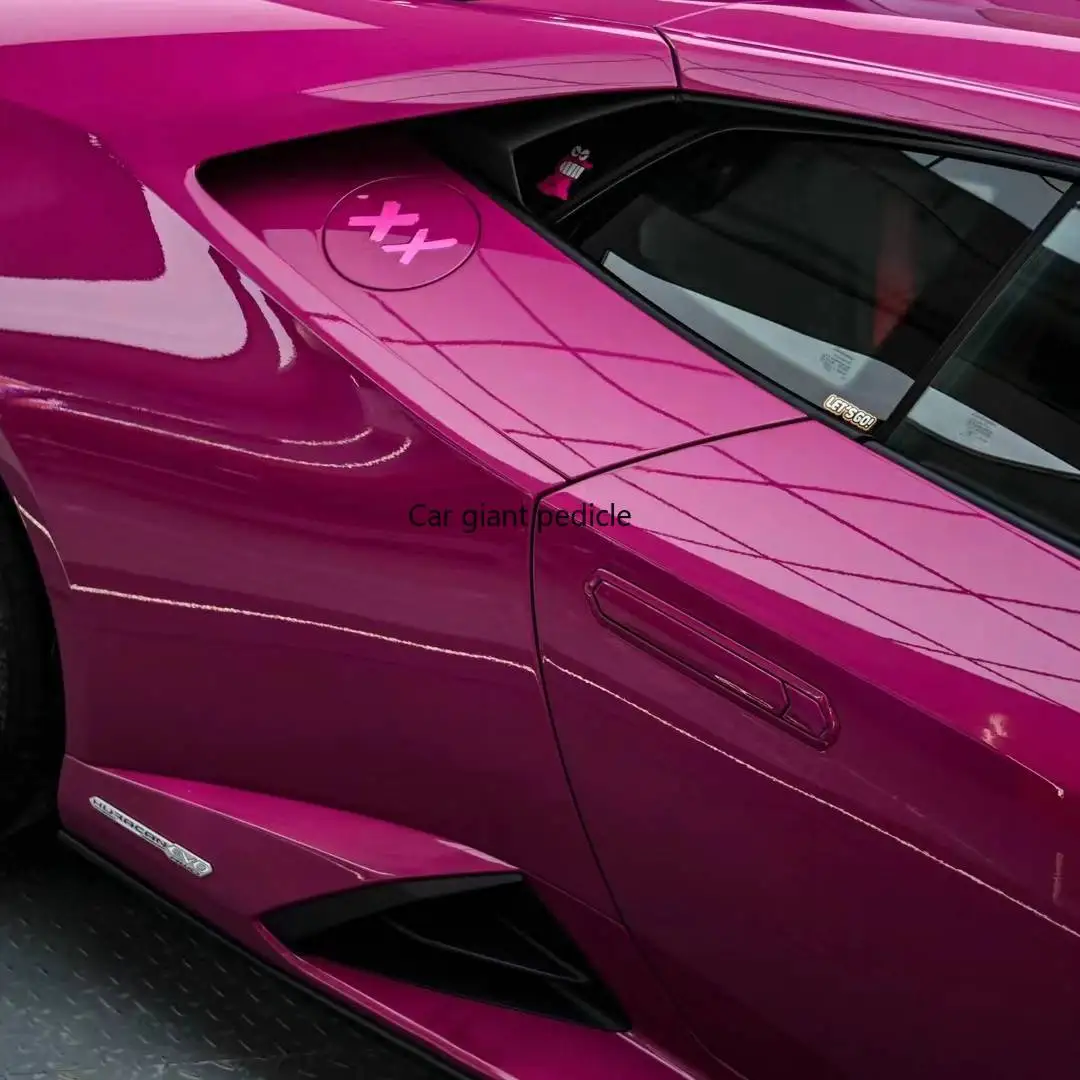 Gloss Crystal Star Ruby Car Wrap Film Auto Plastic  Auto Plastic Assurance Air passage pattern Stickers Covering Foil Air