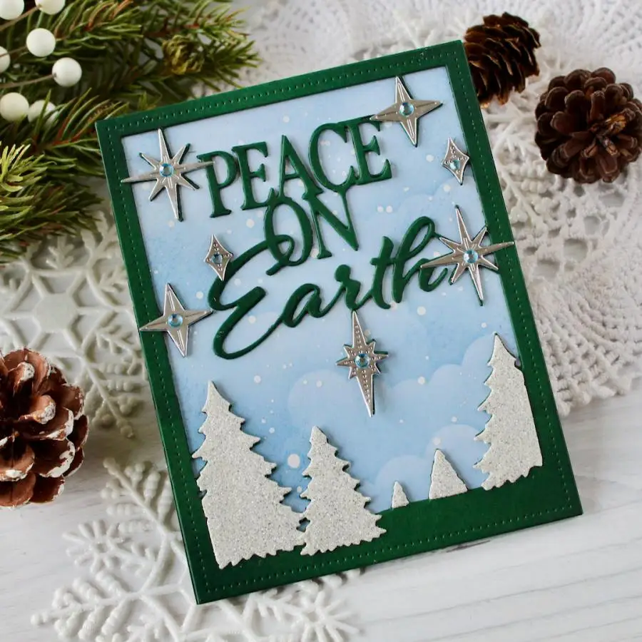 2025년 11월 출시 크리스마스 휴일 태그 솔방울 눈사람 금속 커팅 다이 스탬프 DIY 스크랩북 수제 사진 앨범용