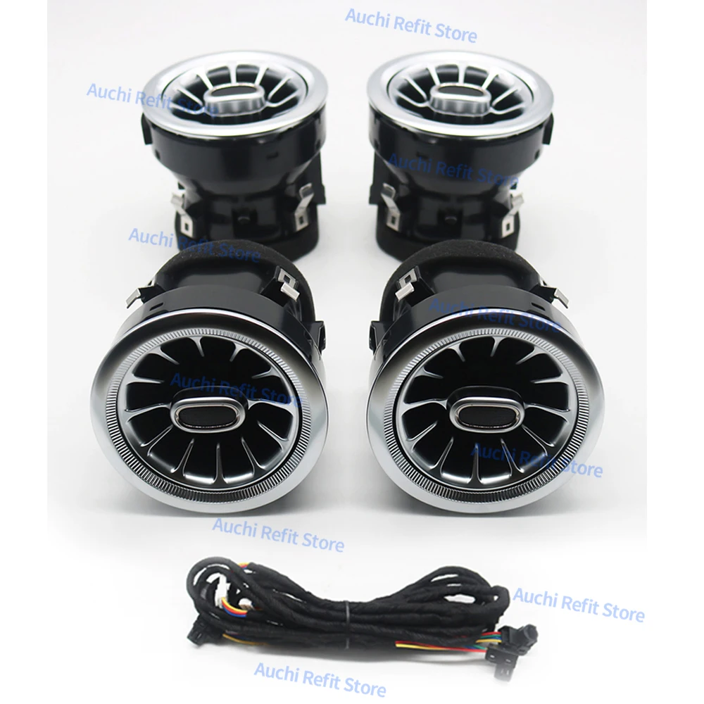3/64 Kleuren Led-Ventilatie Omgevingslicht Voor Mercedes Benz V-Klasse W447 V260 Turbine Luchtuitlaat Mondstuk Decoratieve Lamp Refit Accessoire