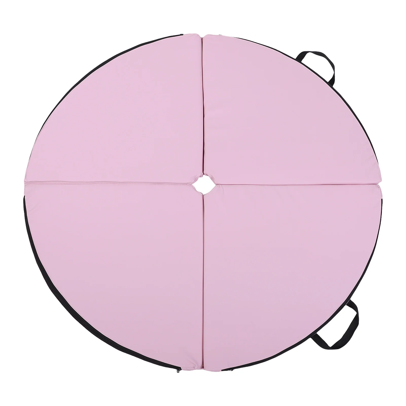 Pole Dance Veiligheidsmat Pole Dance Crash Mat PU Ronde Opvouwbare Pole Dance Veiligheidsmat voor Training Fitness Thuis Gym Roze