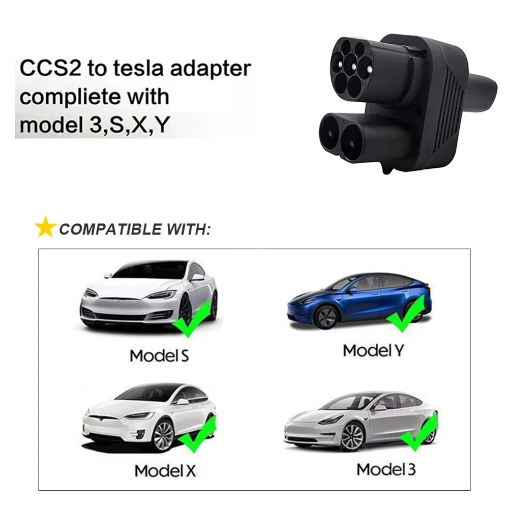 Fits for CCS2 ToTesla AC&DC 250A EV Adapter for 3 S X Y Charging CCS2 AC&DC Charging Station
