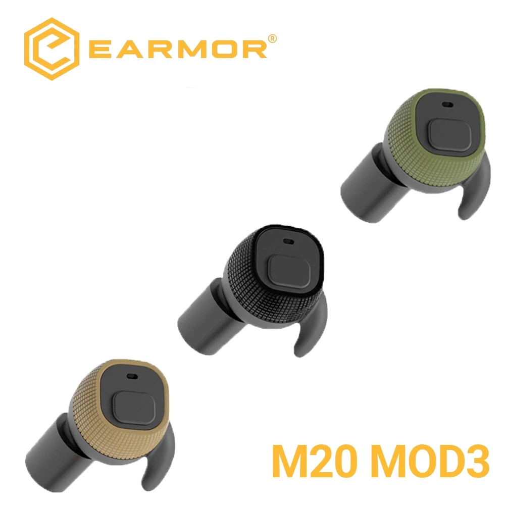 سدادات الأذن الإلكترونية EARMOR M20 سدادات الأذن التكتيكية النشطة مطلق النار غطاء للأذنين حماة السمع الإلكترونية الملحقات التكتيكية