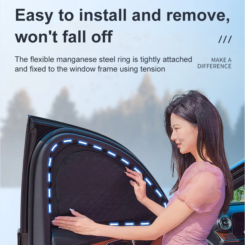 

Для Geely EX5 E5 E245: Аксессуары 2026, 2025, 2024 – Двухслойный сетчатый солнцезащитный козырек на лобовое стекло автомобиля