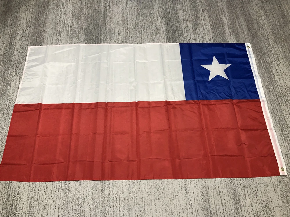 Chile flag 90x150cm 3x5fts high quality polyester hanging banner Chile national Flag for indoor outdoor home decoration