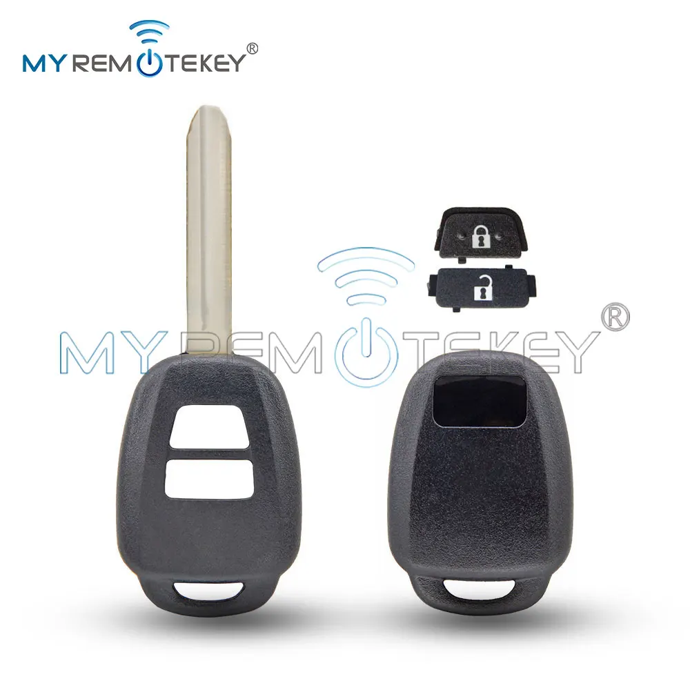 REMTEKEY PN 89070-42880 Remote key shell 2 button for Toyota RAV4 Land Cruiser Vios HiAce 2013 2014 2015 2016