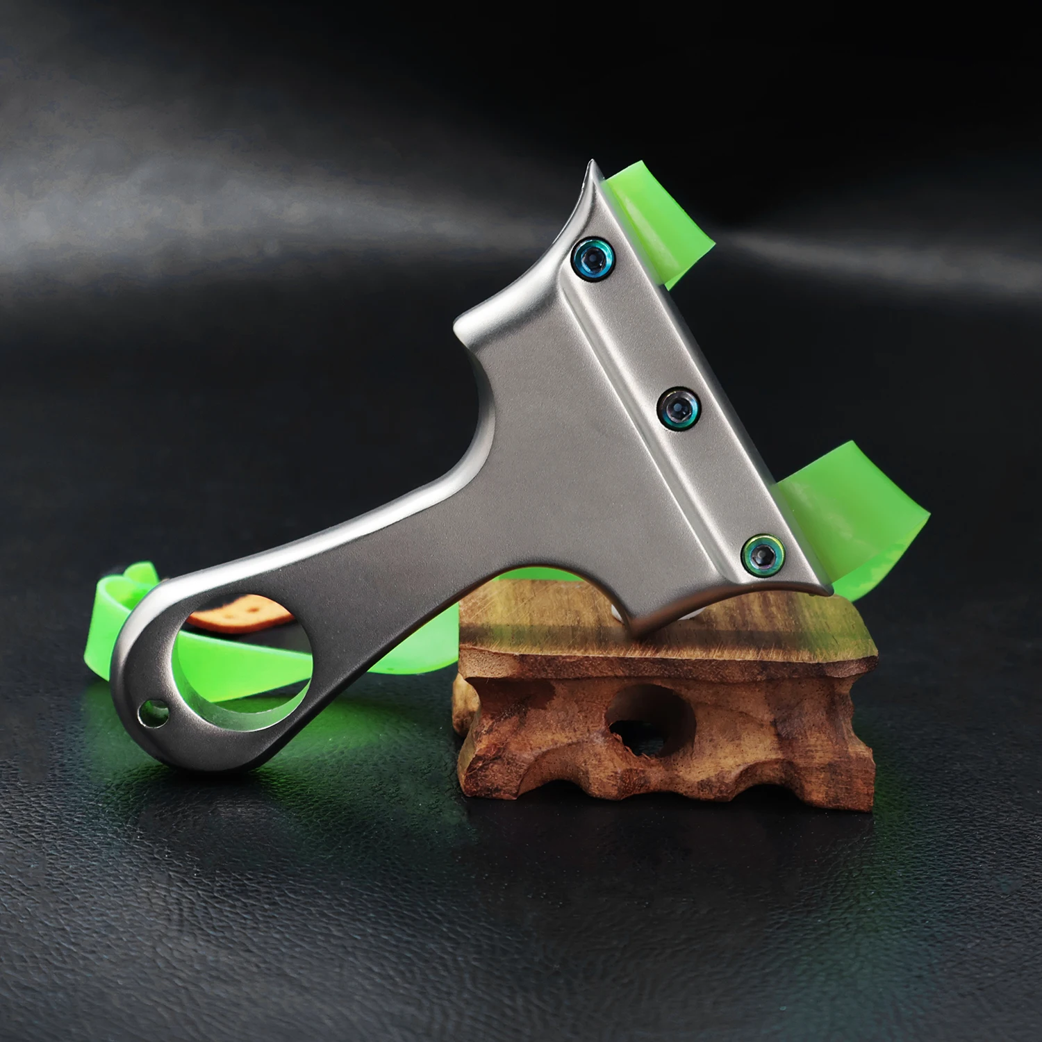 

All-metal Stainless Steel Flat-top Slingshot Professional-grade Shooting Slingshot Suitable For Advanced Shooters