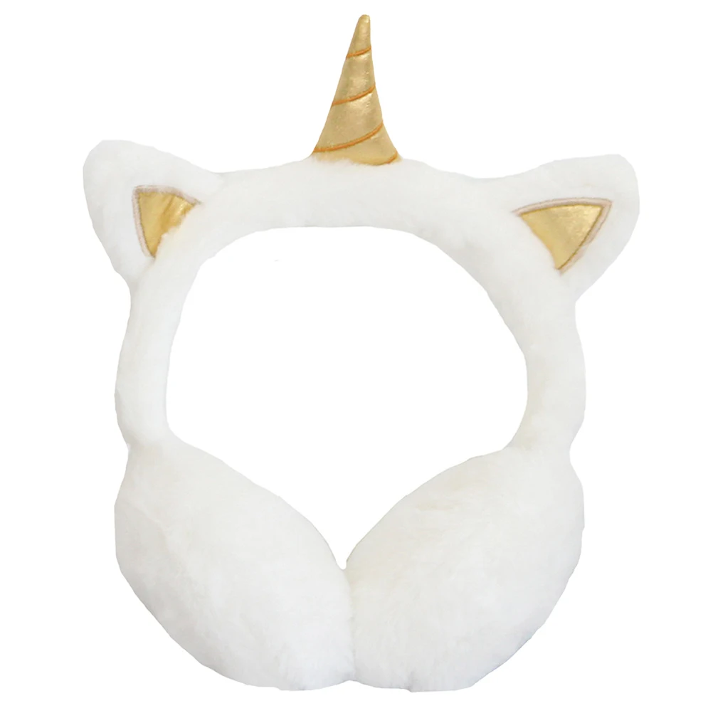

Unicorn Earmuffs Warm Ear Warmer Cartoon Cover Adult Protect Winter Fashion Lovely Soft Headwear Accessories Christmas