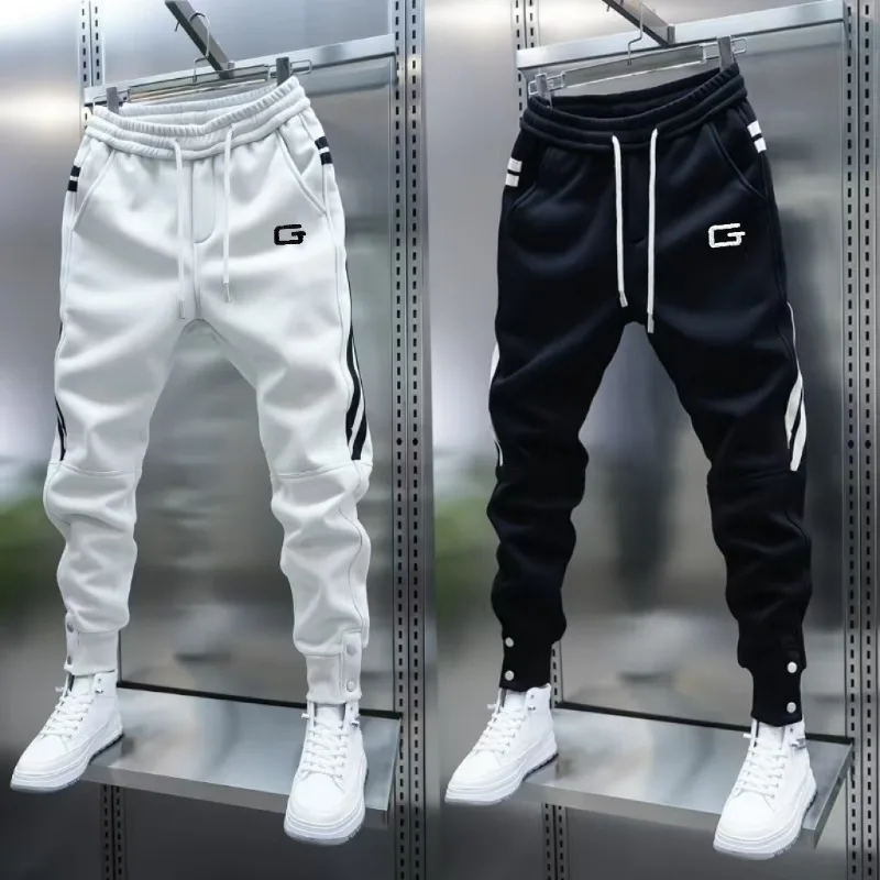 2024 Spring Men\'s Pants Korean Fashion Men Clothing Joggers Pants Casual Streetwear Male Trousers Elastic Waist Men Sweatpants