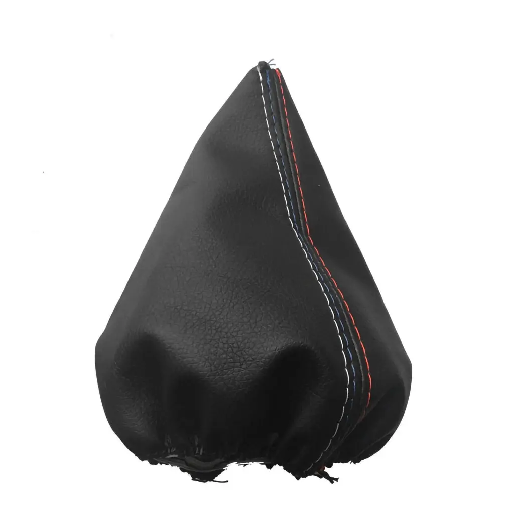 Car Gear Shift Collars Manual Handbrake Gaiter Boot Cover For BMW 3 Series E36 E46 E30 E34 M3 Z3 Black Leather M Accessories