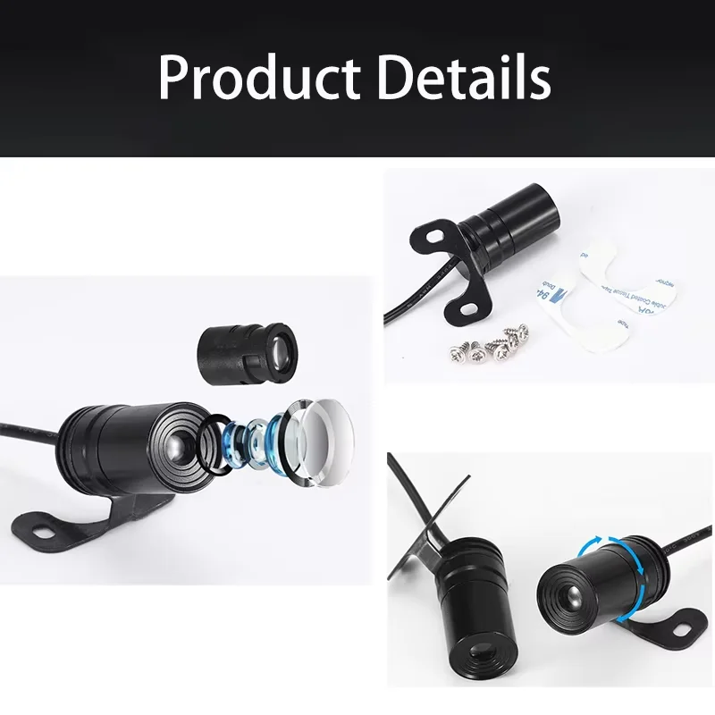 2PCS Motorcycle Angel Wings LED Projection Light Electric Car Street Modification Welcome Decoration Anti-Collision Laser Light