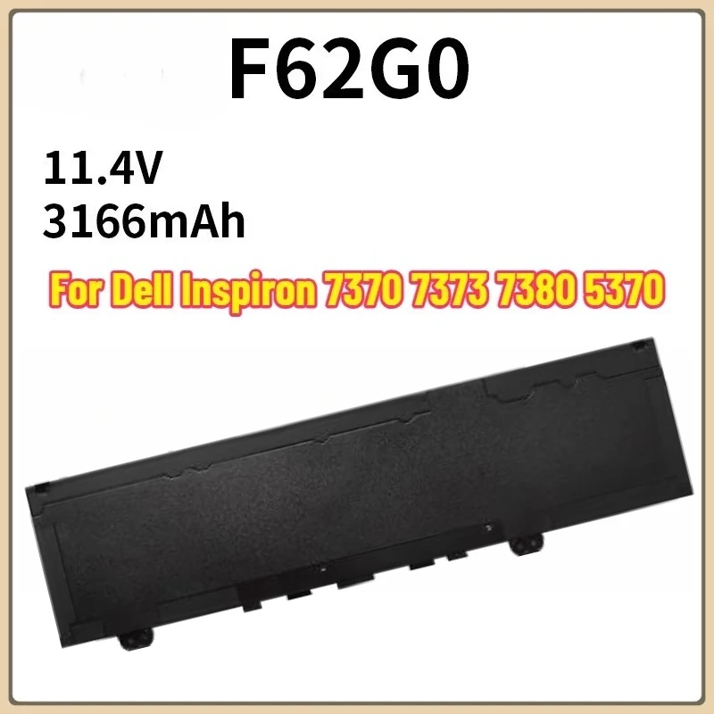 

2025 For Dell Inspiron 13 7386 2-in-1 5370 7370 7380 7373 Vostro 5370 RPJC3 P91G P83G P87G Laptop 11.4V 38WH F62G0 Battery