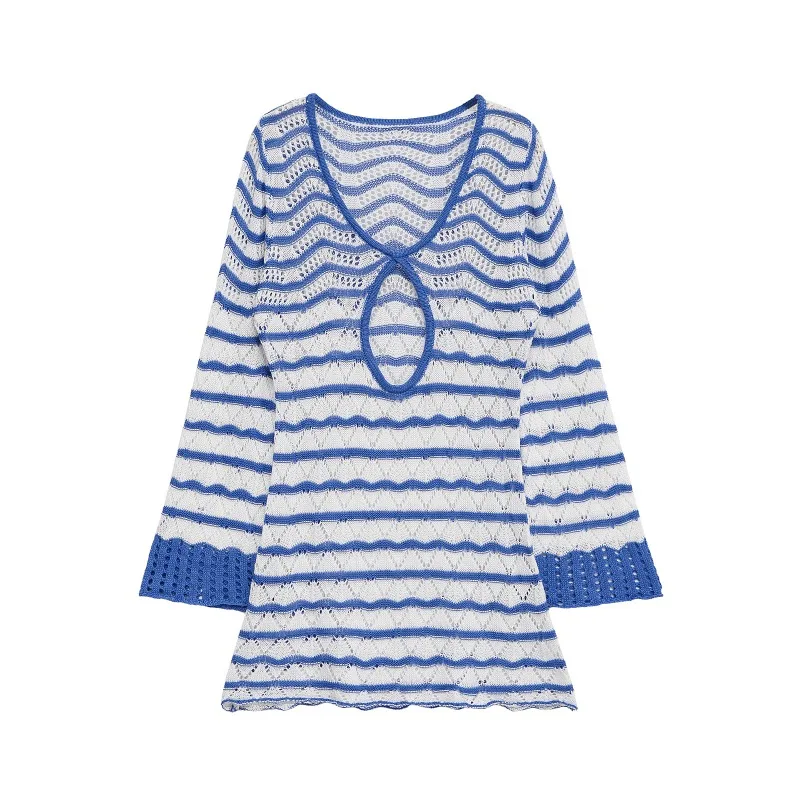 

TRAFZR Bodycon Dresses 2025 Woman Y2k Dress Women's Sundress Womens Party New Summer Short Long Sleeve Holiday Trend Mini Beach