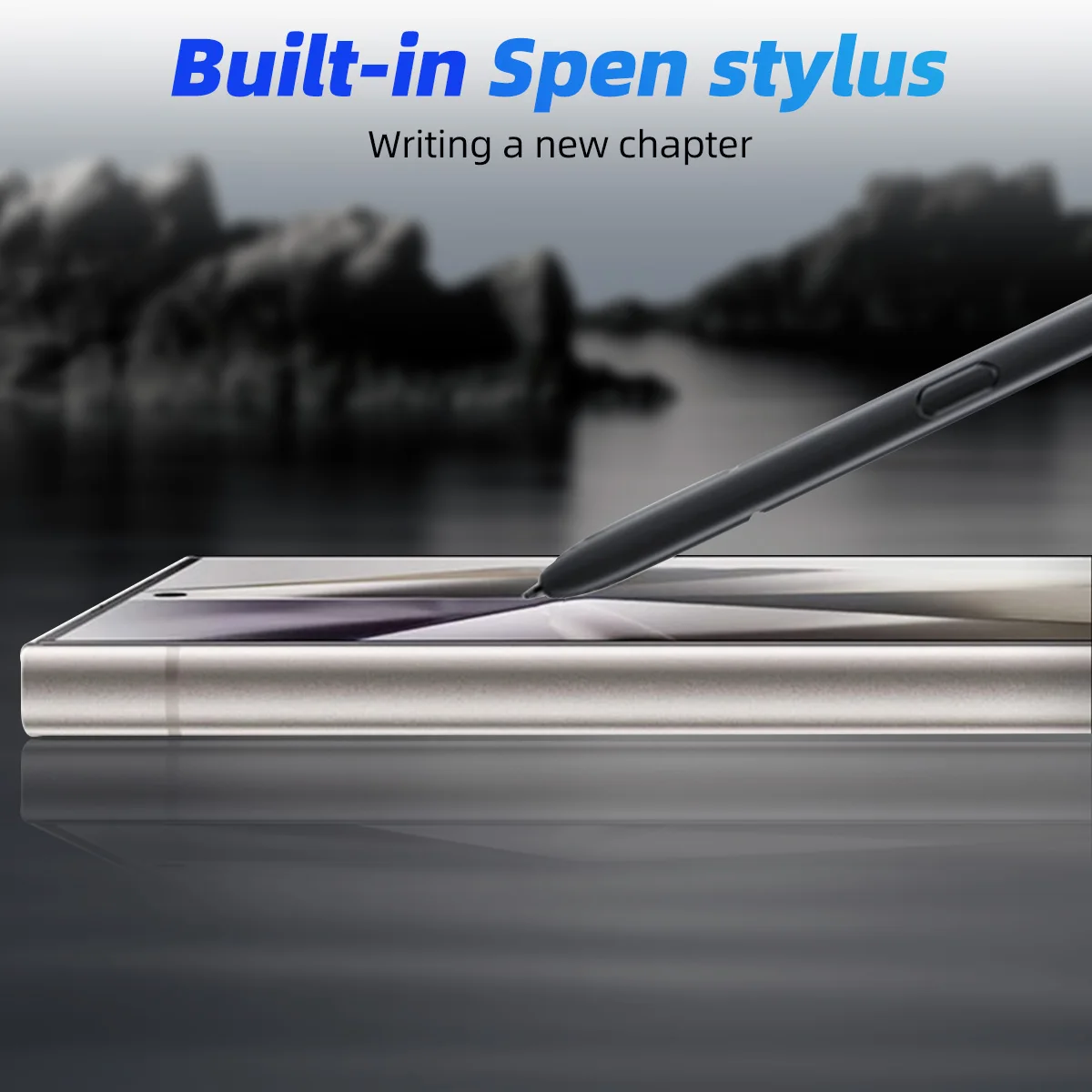 قلم شاشة لمس بديل لهاتف Samsung Galaxy S24 Ultra Stylus بدون قلم S متوافق مع البلوتوث، قلم شاشة لمس SPen