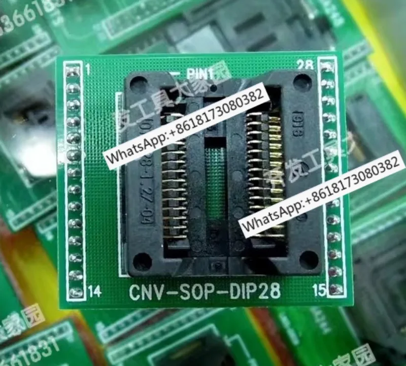 

Высококачественный и долговечный держатель SOP28 с платой CNV-SOP-DIP28 для программирования микроконтроллеров PIC, конвертер SOP28-DIP