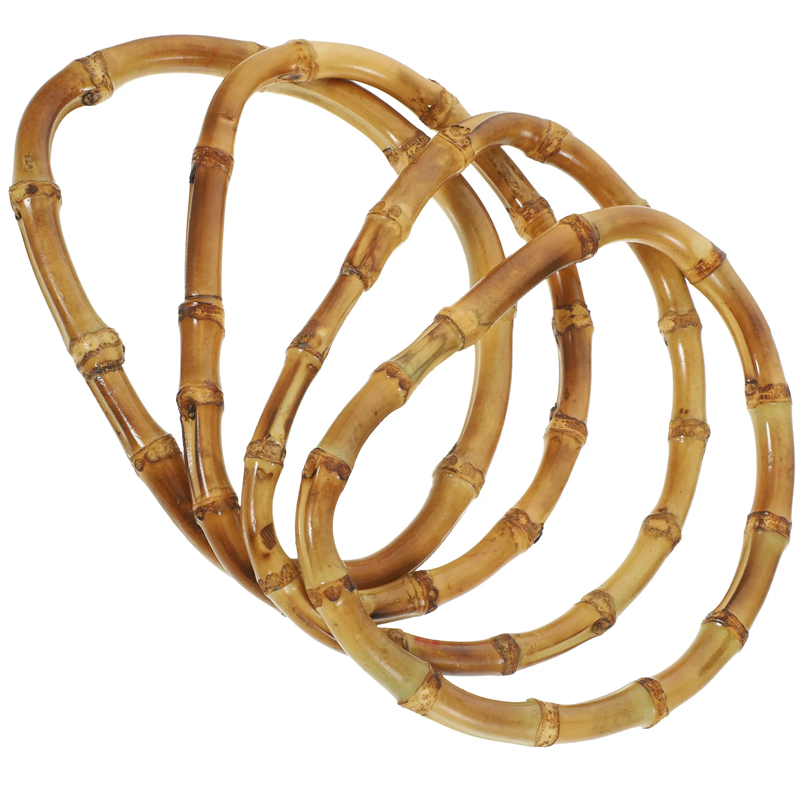 مقابض حقيبة اليد حمل حقيبة عدة مقبض الحرفية الشماعات اليدوية إطار الخيزران محفظة صنع لوازم الصلبة حقيبة مقابض جزء #1