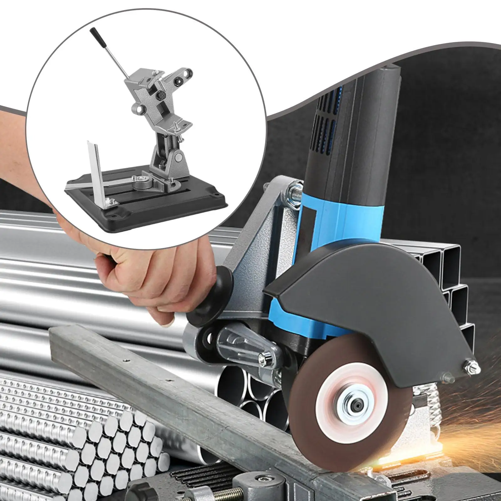 

Universal Angle Tool Stand for 100-125mm Multi Angle Adjustable, Heavy Duty Table Saw Stand