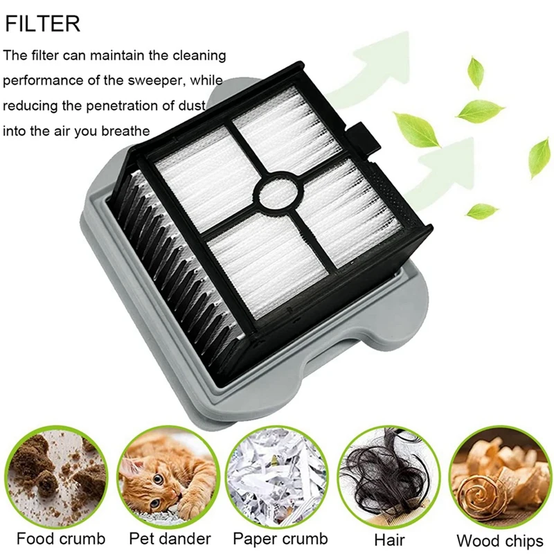 Promotion!3 Set Replacement Parts Roller Brush HEPA Filters Compatible For Roborock Dyad U10 Wet And Dry Vacuum Cleaner