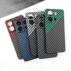For Redmi Note 14 13 12 Pro Plus Ultra Thin Carbon Fiber Hard PC Case Anti Fingerprint Back Camera Protector Shockproof Shell