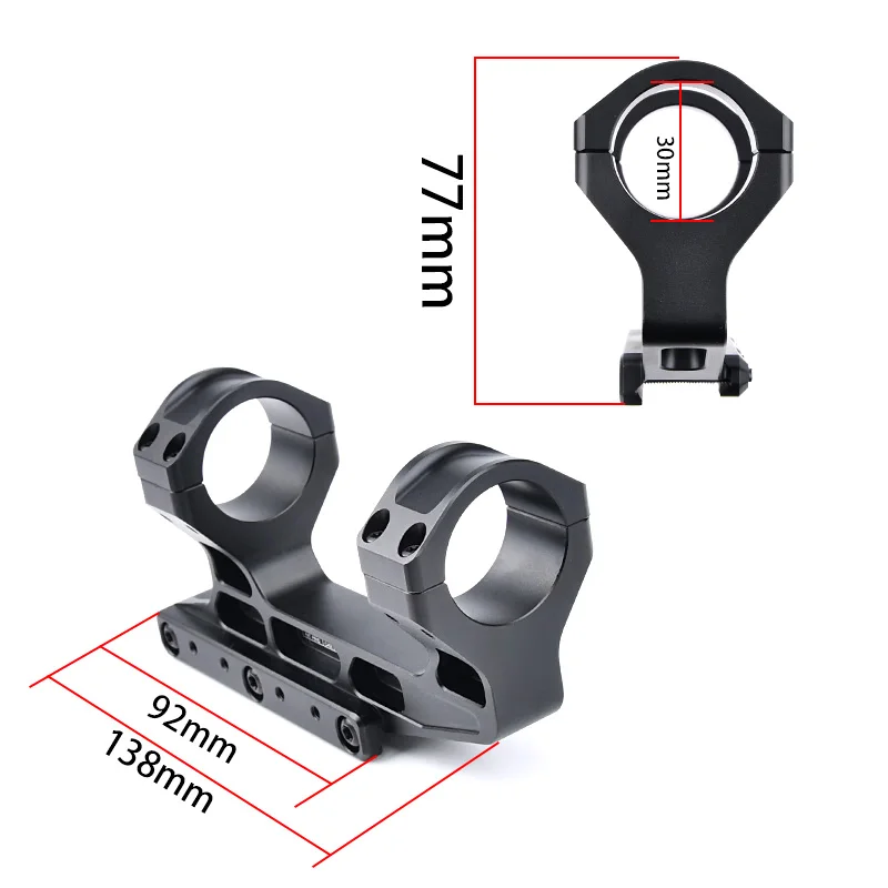 WADSN Airsoft Tattico Veloce Lpvo Scope Mount 30mm Red Dot Torcia per AR15 Fucile 20mm Picatiny Rail Sight Base Accessori