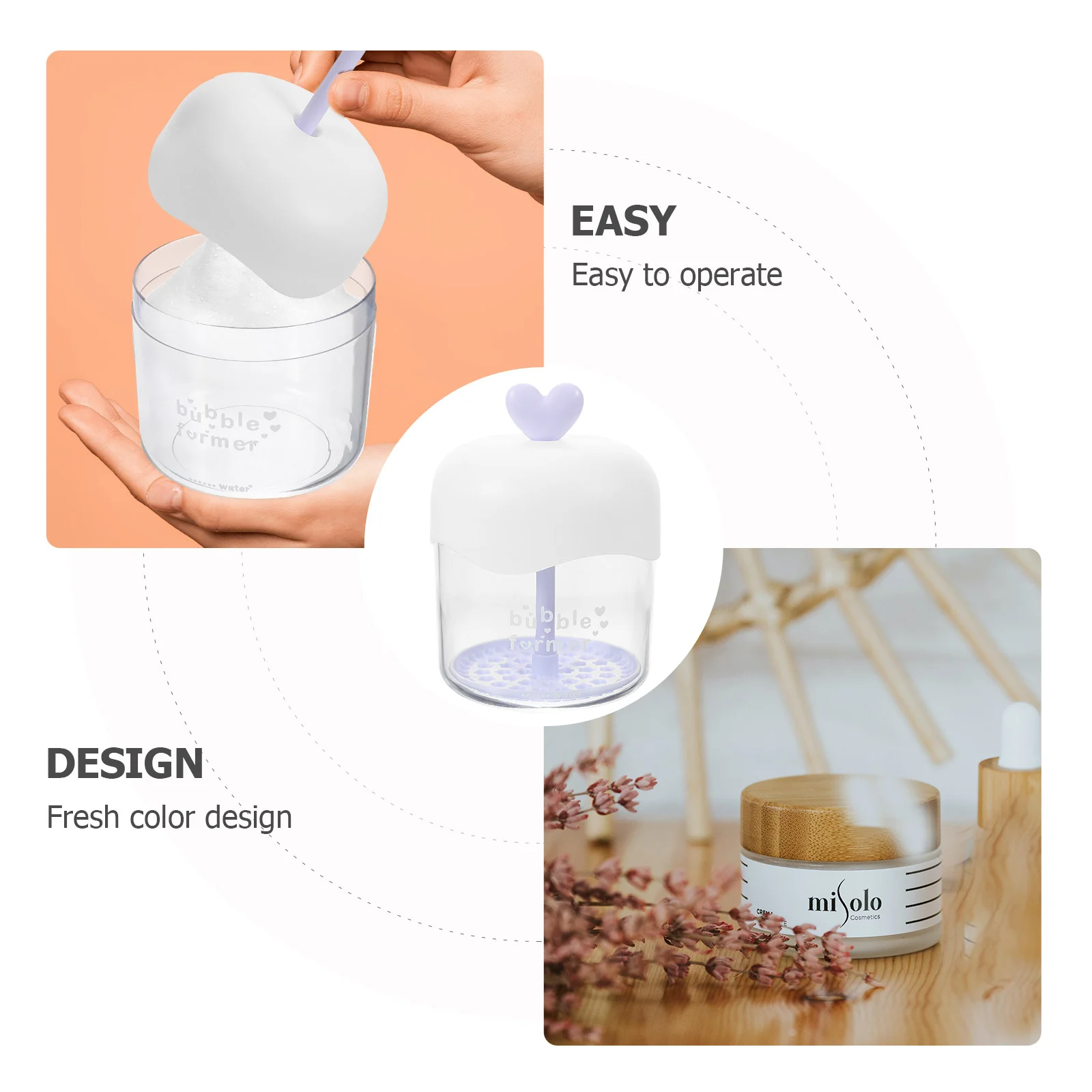 Bubble Maker Marshmallow Bubbler Machine Cleansing Shampoo Face Wash Foamer Facial Cleanser Plastic Foams Bottle