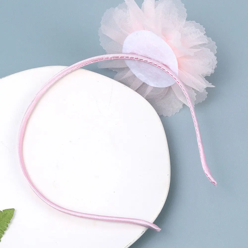 Fashion Lace Flower Headbands Girls Pearl Hair Hoop Children Hairbands New Headwear Kids Non-slip Sweet Hair Accessories