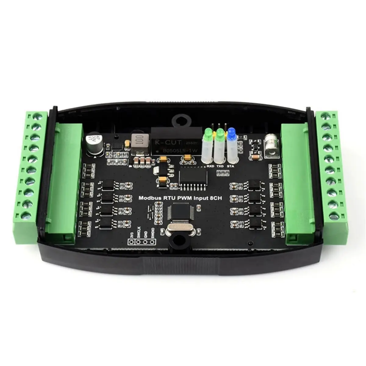 2026 New Industrial 8-Channel PWM RS485 Module, Modbus RTU Protocol, DIN Rail Mount Pulse Output for Industrial Control