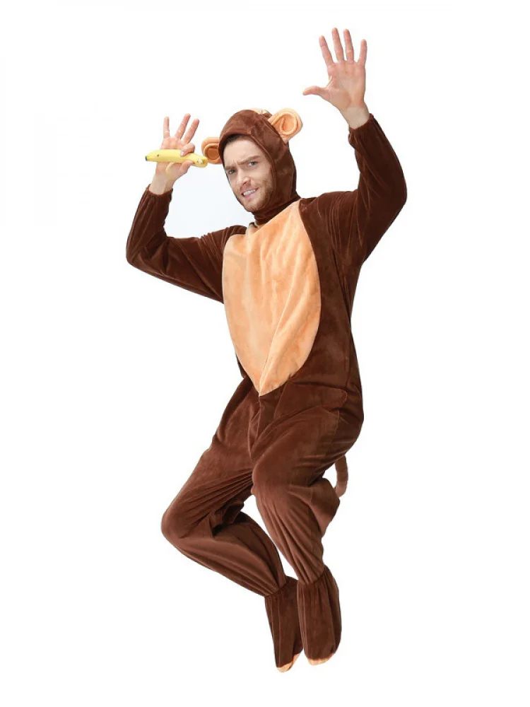 Volwassen M Aap Kostuum Halloween Dierenpak Prestatie Outfit Cosplay Traditionele Etnische Stadiumkleding Lente 2023