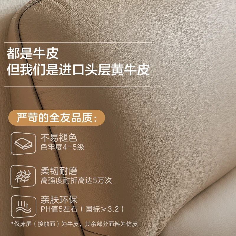 Letto matrimoniale moderno e semplice per la casa