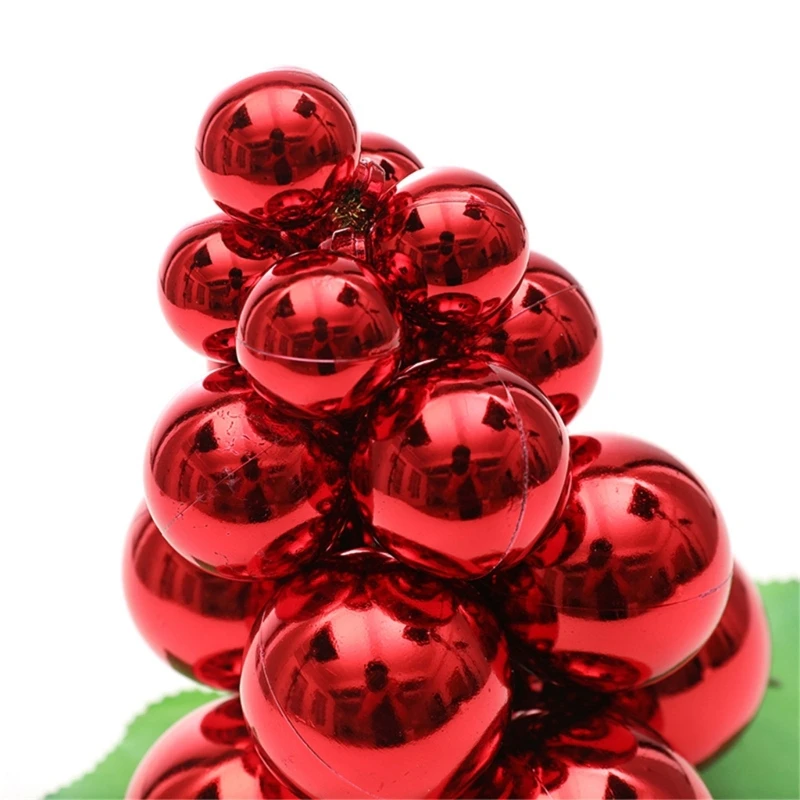 Elegant Imitated Grape String Christmas Sphere Ornament for Festival Decorating