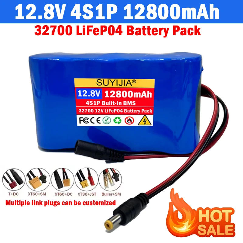 

32700 LiFePO4 Аккумулятор 4S1P 12,8 В Литий-железо-фосфатный аккумулятор 40 А Электрическая лодка Баланс 12 В Источник бесперебойного питания