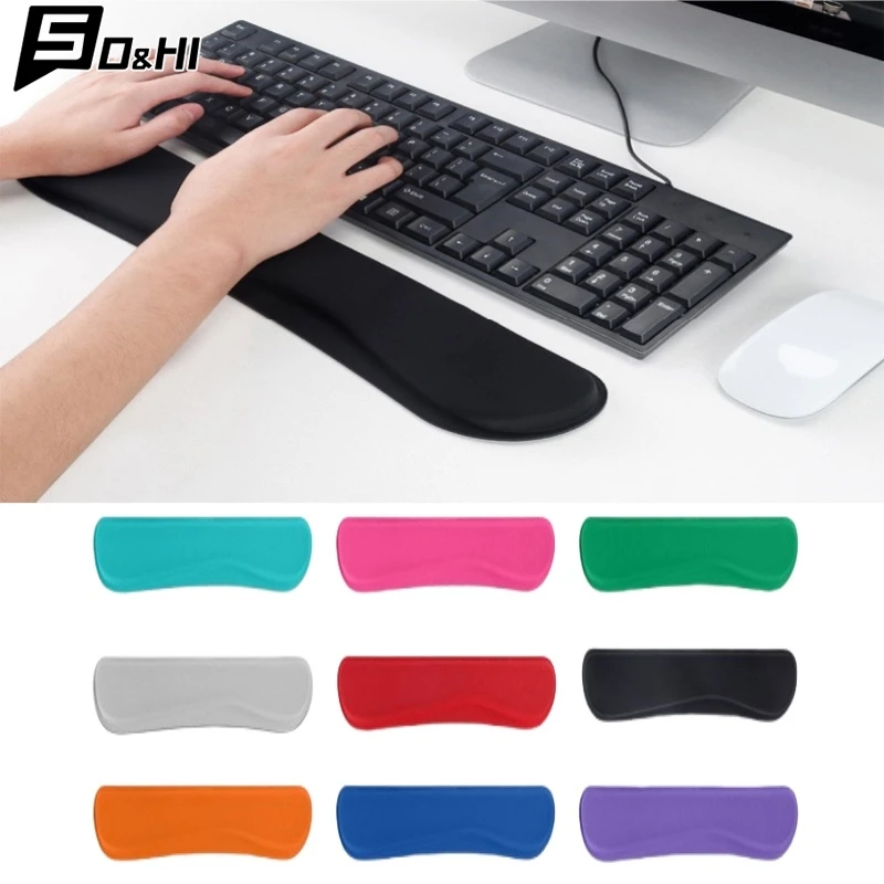 Keyboard Mouse Working Hand Rest Cushion Pad Office Wrist Pillow Holder For Desktop Computer Laptop PC Gaming Work EVA Sponge