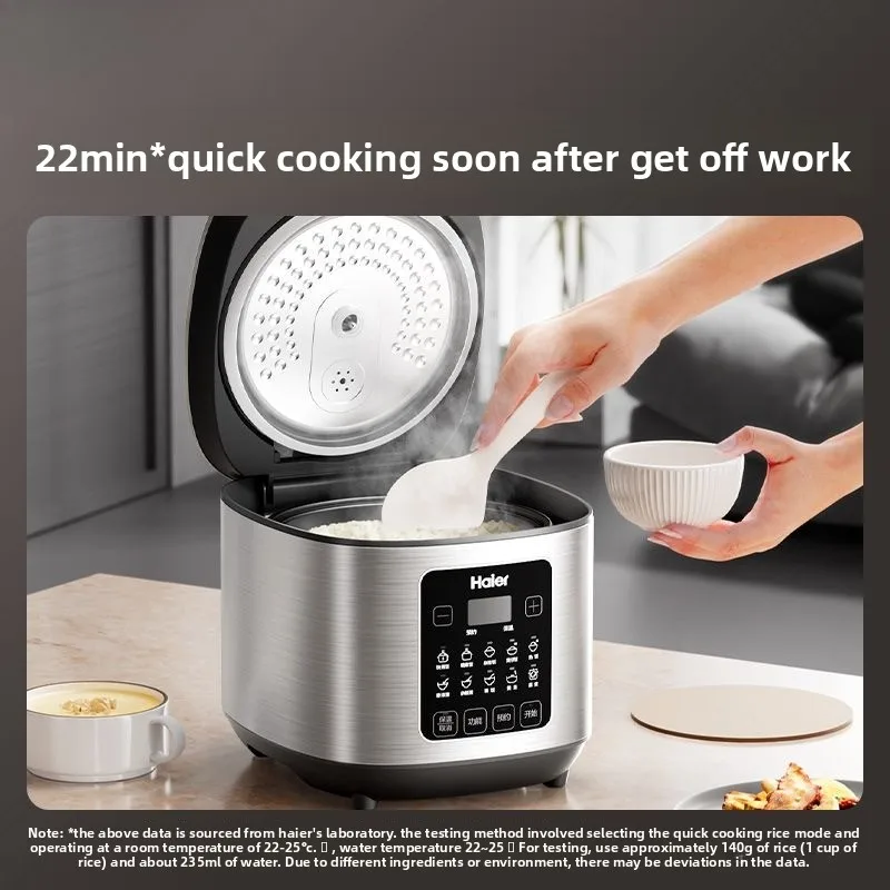 

3L Small Household Rice Cooker with Smart Timer, Large Capacity, Multifunctional, Non-stick, Energy