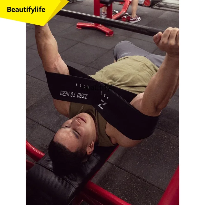 

A49 Bench Press Slingshot Fitness Support with Barbell Strength Training Black