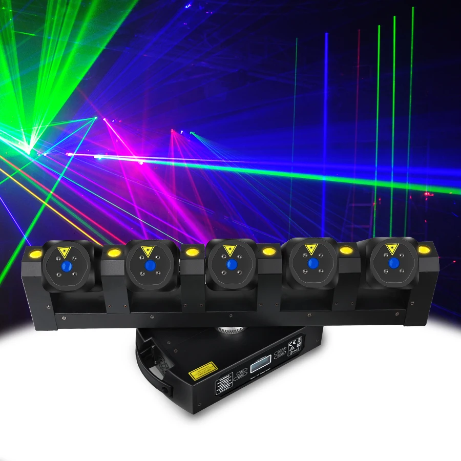 Full Color LED Moving Head Light Stage Beam Effect Lights Bar With Sound Activation DMX Control For DJ Disco Party Wedding KTV